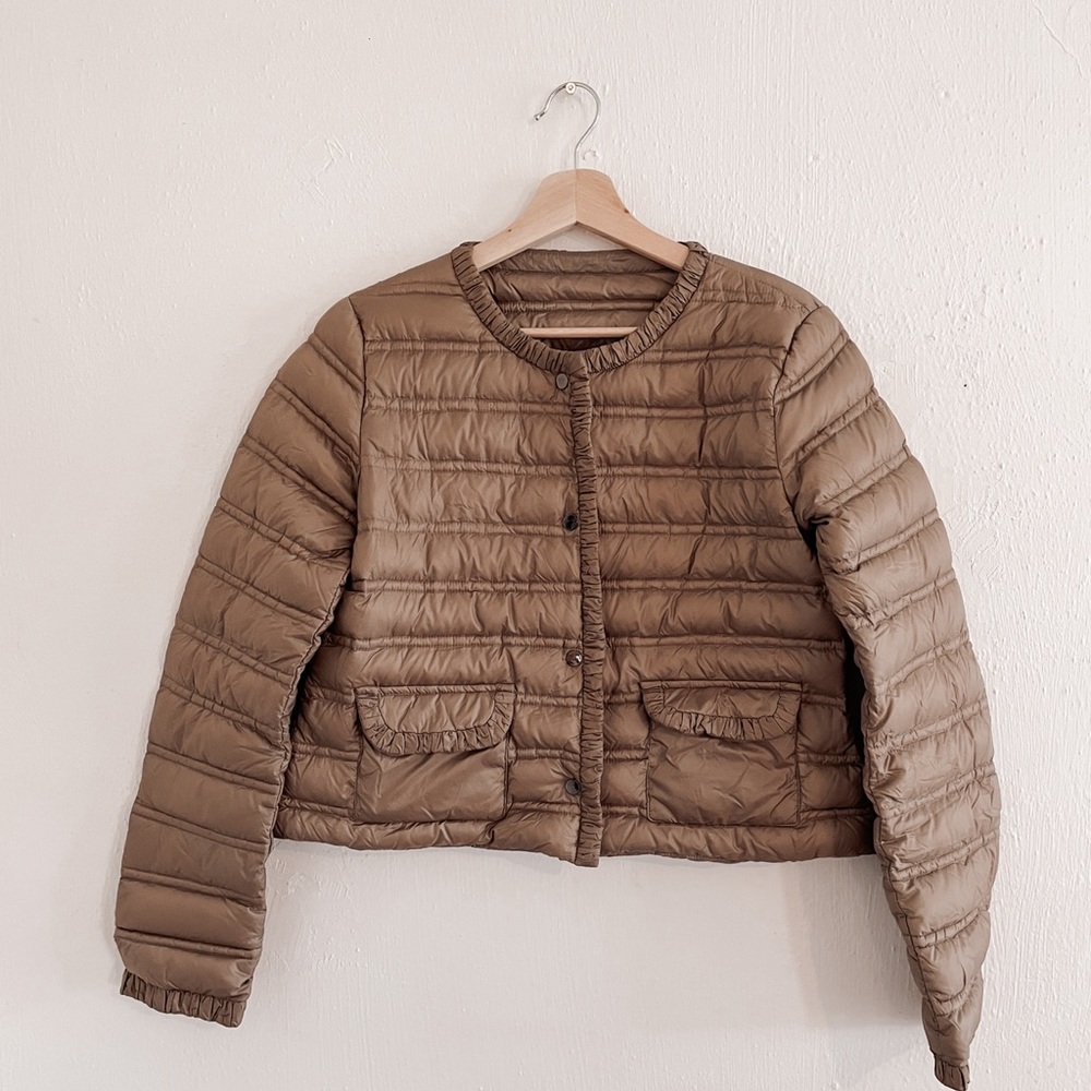 HOX Down Puffer Coat Cropped Size XL